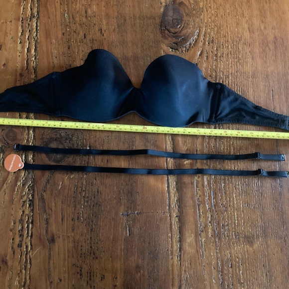 3/$15 Black Strapless Convertible Bra 34B with Underwire - Picture 10 of 10